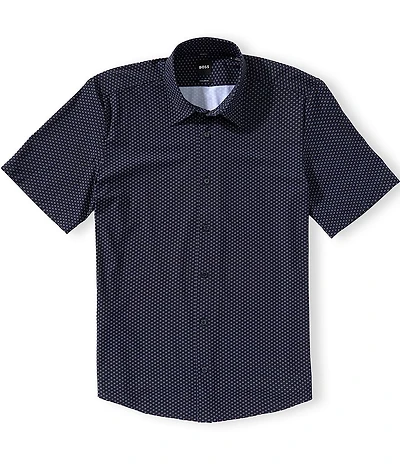 BOSS Liam Stretch Short Sleeve Woven Shirt