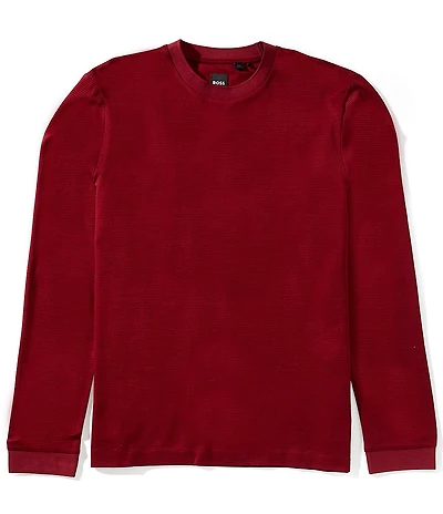 BOSS Mercerized Cotton Long Sleeve T-Shirt