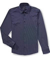 BOSS P-Roan Slim Fit Long Sleeve Woven Shirt