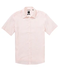 BOSS Slim Fit Roan Floral Print Short Sleeve Woven Shirt