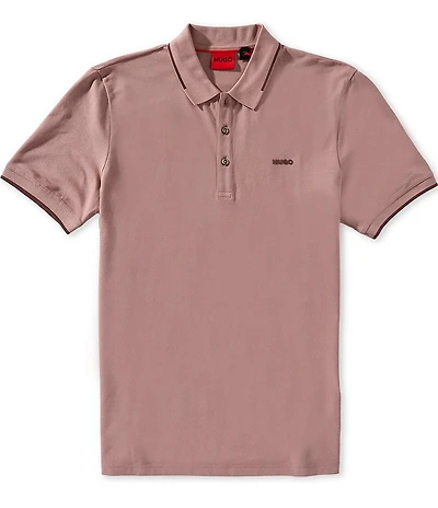 BOSS Slim Fit Stretch Dinoso Short Sleeve Polo Shirt