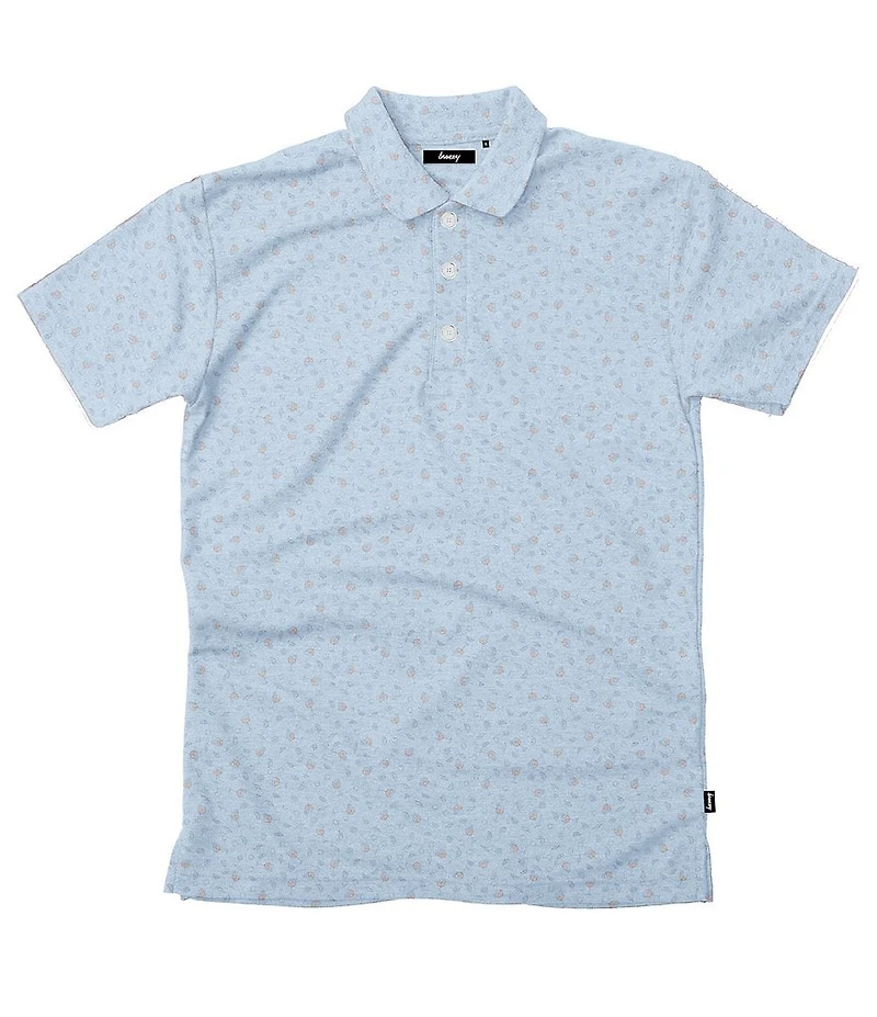 Breezy Golf Sips Spritz Short Sleeve Polo Shirt