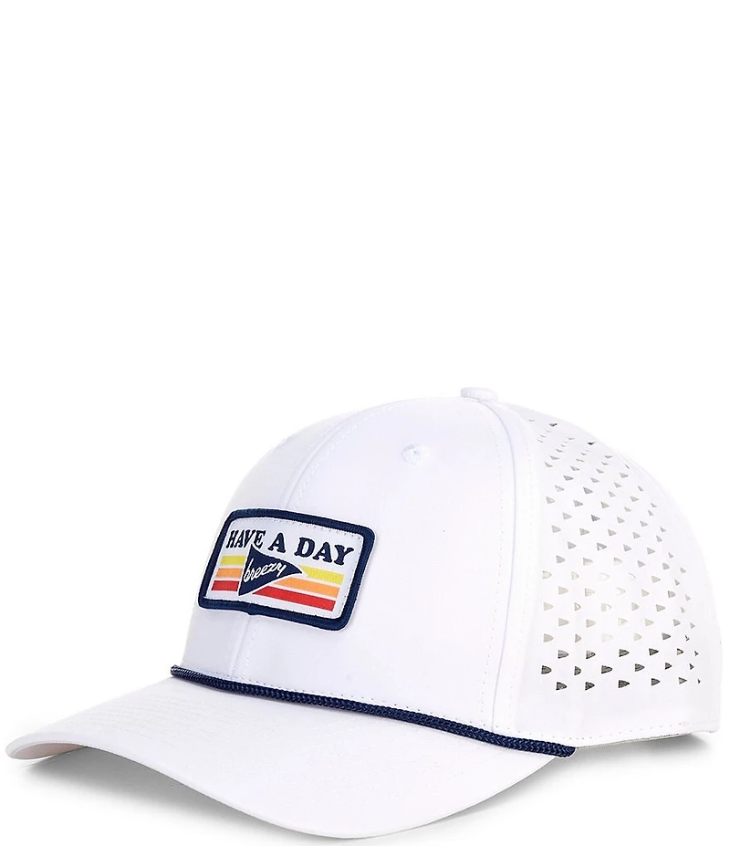 Breezy Have A Day Perforated Rope Hat