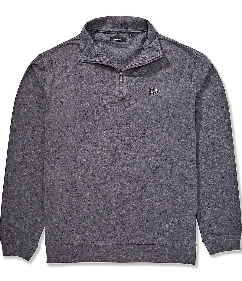 Breezy Long Sleeve Quarter Zip Performance Polo Shirt