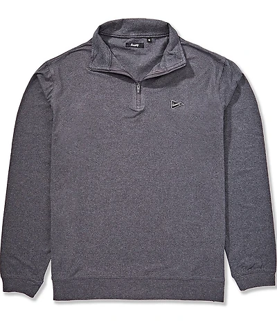 Breezy Long Sleeve Quarter Zip Performance Polo Shirt