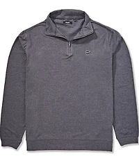 Breezy Long Sleeve Quarter Zip Performance Polo Shirt