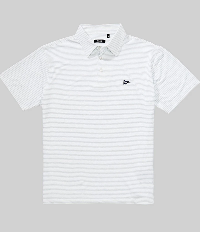 Breezy Short Sleeve Knit Pebbled Stripes Shirt