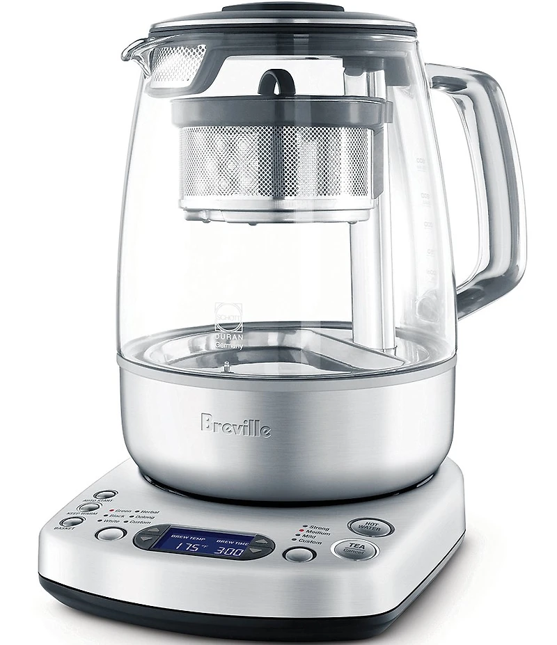 Breville Brushed Stainless Steel Customizeble Settings Tea Maker