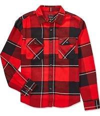 Brixton Bowery Long Sleeve Yarn Dyed Flannel Shirt