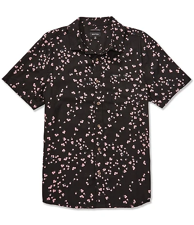 Brixton Charter Floral Printed Woven Short Sleeve Shirt