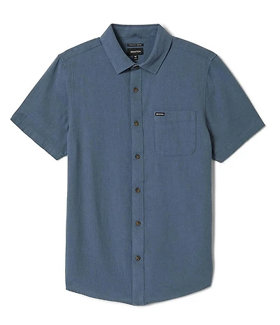 Brixton Charter Solid Short Sleeve Woven Shirt