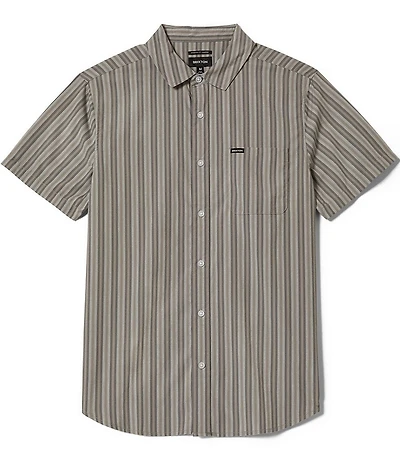 Brixton Charter Stripe Short Sleeve Woven Shirt