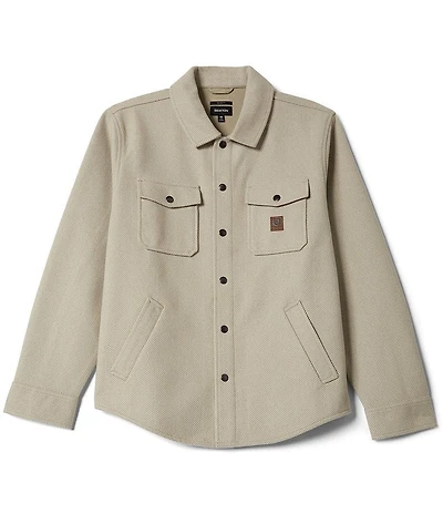 Brixton Durham Vintage-Inspired Long Sleeve Brushed Shirt Jacket