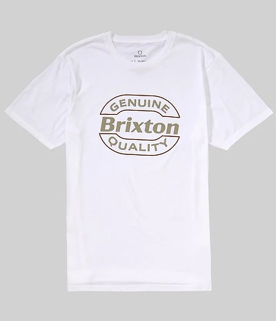Brixton Keaton Short Sleeve Oval-Shaped Logo Graphic T-Shirt
