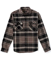 Brixton Large Plaid Long Sleeve Yarn Dyed Flannel Shirt