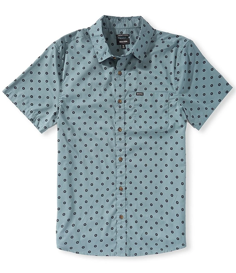 Brixton Short Sleeve Charter Floral Print Woven Shirt