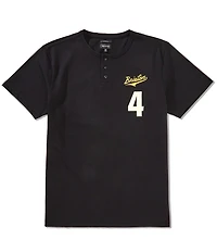 Brixton The League Baseball Short Sleeve Henley T-Shirt