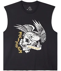 Brixton Wolcott Skull Sleeveless Muscle T-Shirt