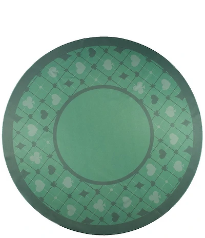 Brouk & Co Lucky Suits Round Poker Mat