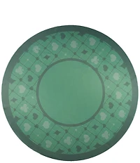 Brouk & Co Lucky Suits Round Poker Mat