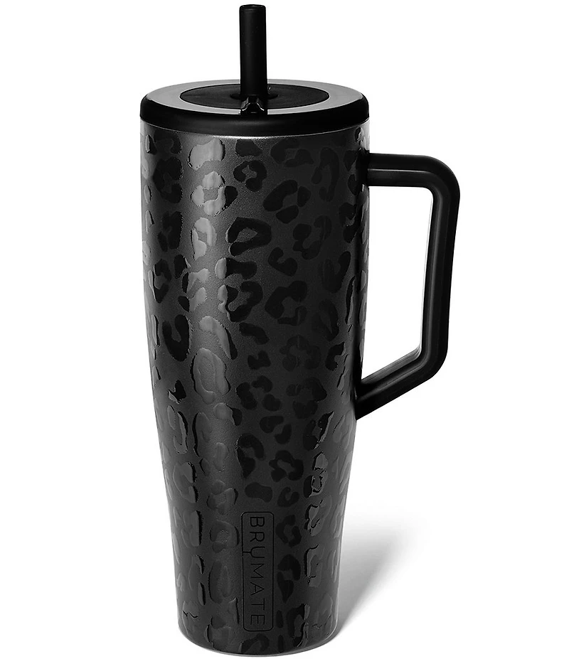 Brumate Era Straw Insulated Tumbler, 40-oz Onyx Leopard