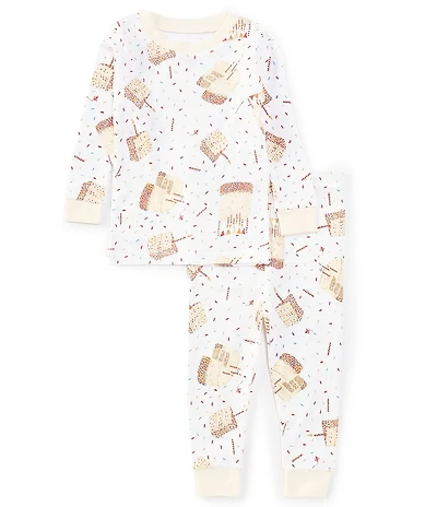 Burt's Bees Baby Long Sleeve Birthday Cake Pajama Top & Matching Pajama Pant Set