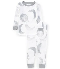 Burt's Bees Baby Long Sleeve Hello Moon Pajama Top & Matching Pajama Pant Set