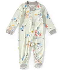 Burt's Bees Baby Boys Organic Cotton Long Sleeve Knight Dragon Footie