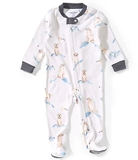 Burt's Bees Baby Boys Organic Cotton Long Sleeve Top Dog Sleep & Play Footie