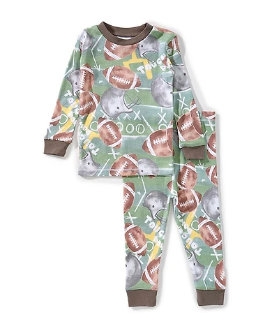 Burt's Bees Baby Boys Touchdown Organic Top & Pajama 2-Piece Set