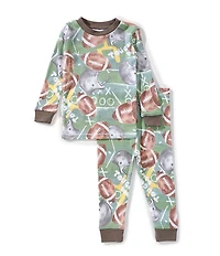 Burt's Bees Baby Boys Touchdown Organic Top & Pajama 2-Piece Set