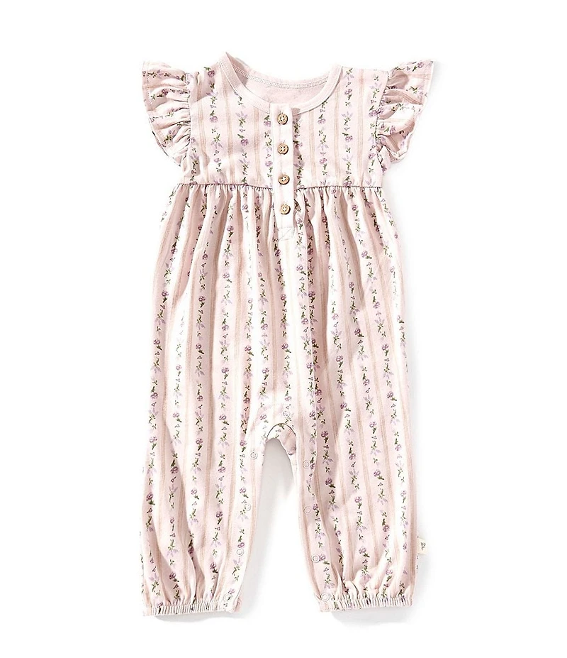 Burt's Bees Baby Girls Farmhouse Floral Jumpsuit
