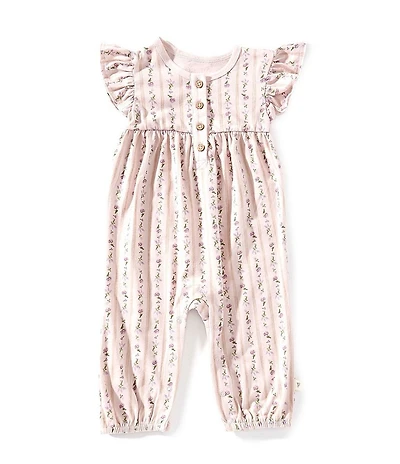 Burt's Bees Baby Girls Farmhouse Floral Jumpsuit