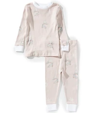Burt's Bees Baby Girls Organic Cotton Ice Skates Footed Sleep & Play Pajama Set