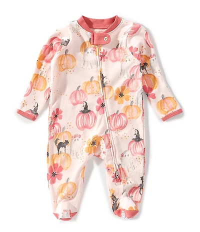 Burt's Bees Baby Girls Organic Cotton Magical Pumpkin Footie Sleeper