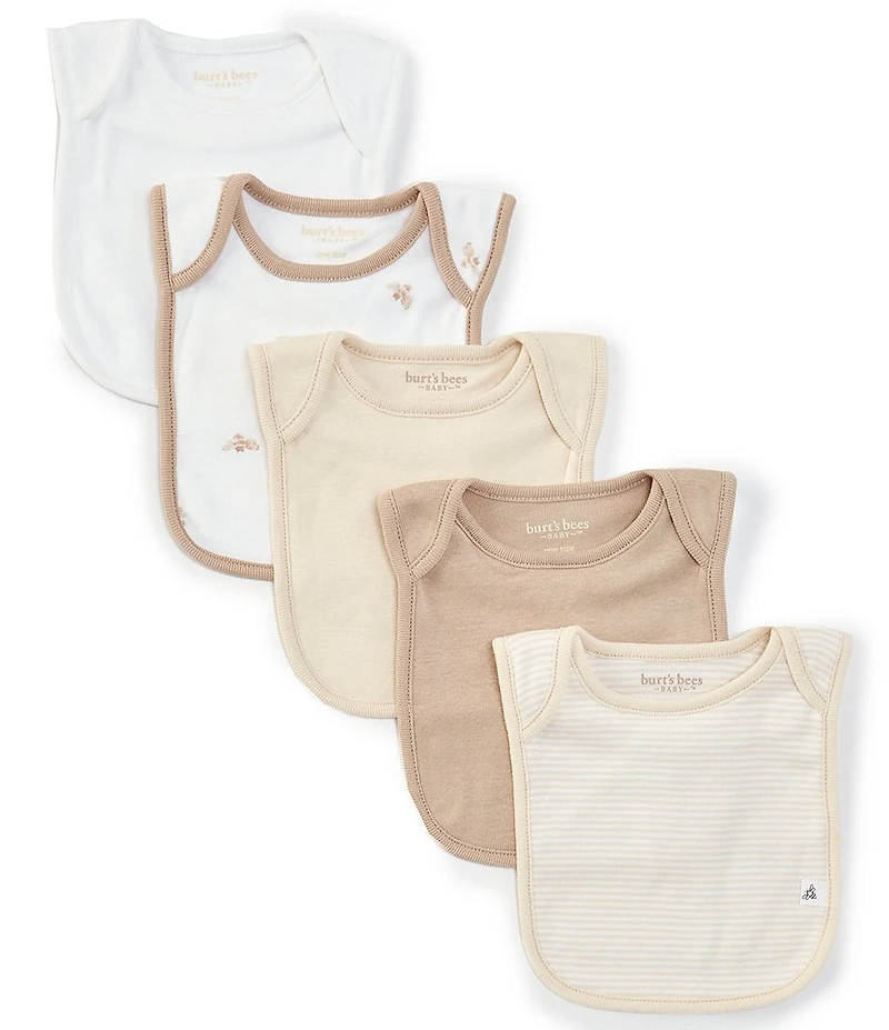 Burt's Bees Baby Golden Bee Bibs Five-Piece Set