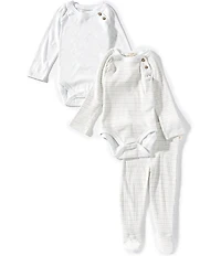Burt's Bees Baby Organic Cotton Long Sleeve Frog Bodysuit & Pants 3-Piece Set