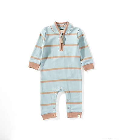 Burt's Bees Baby Organic Cotton Long Sleeve Holland Stripe Jumpsuit