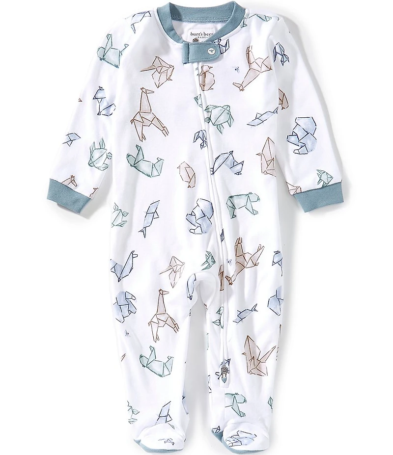Burt's Bees Baby Organic Cotton Origami Animal Sleep & Play Footie