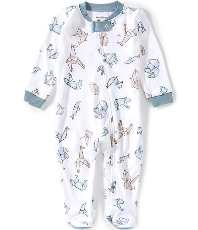 Burt's Bees Baby Organic Cotton Origami Animal Sleep & Play Footie
