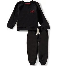 Burt's Bees Baby Organic Cotton XO Sweatshirt & Jogger Pants Set
