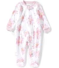 Burt's Bees Baby Girl Organic Cotton Water Lily Sleep & Play Footie