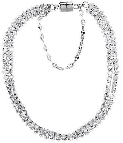 C by Cezanne CZ 2 Row Tennis Line Bracelet