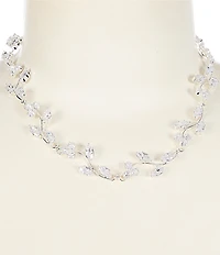 C by Cezanne CZ Vine Cherry Collar Necklace