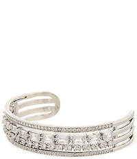 C by Cezanne Multi Row CZ Line Bracelet
