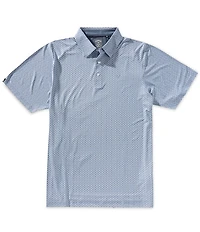 Callaway Big & Tall Allover Chevron Print Short Sleeve Polo Shirt