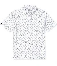 Callaway Chevron Printed Short Sleeve Golf Polo Shirt