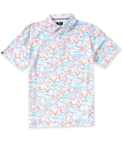 Callaway Resort Conversational Print Short Sleeve Golf Polo