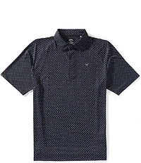 Callaway Short Sleeve Trademark Golf Print Polo Shirt