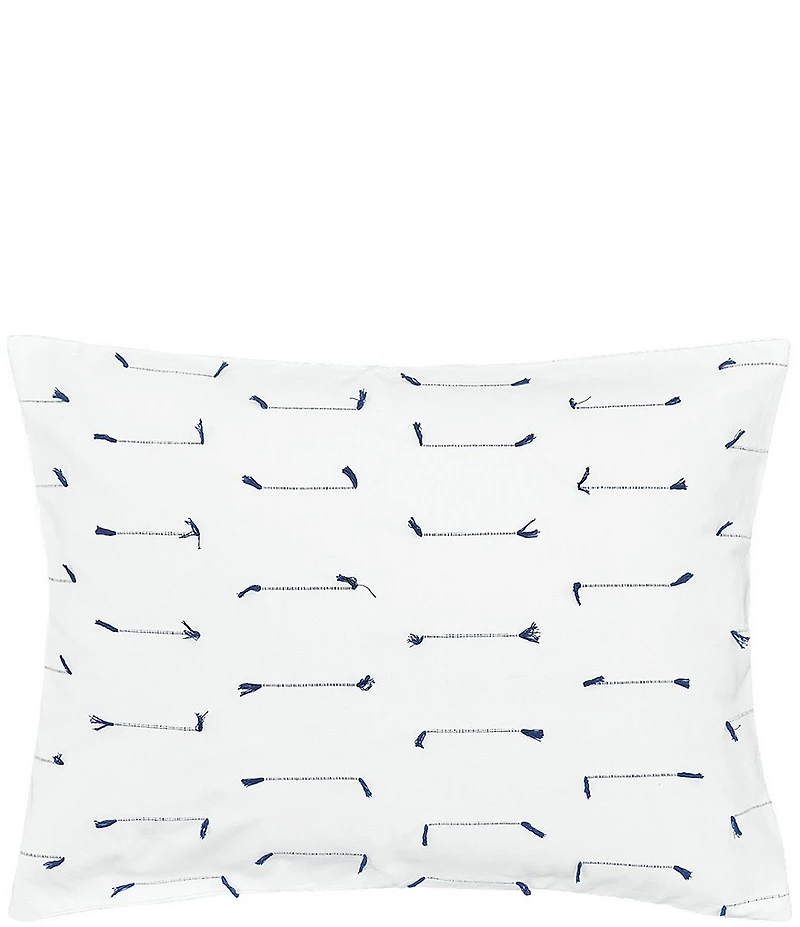 carol & frank Mel Indigo Dobby Weave Standard Pillow Sham